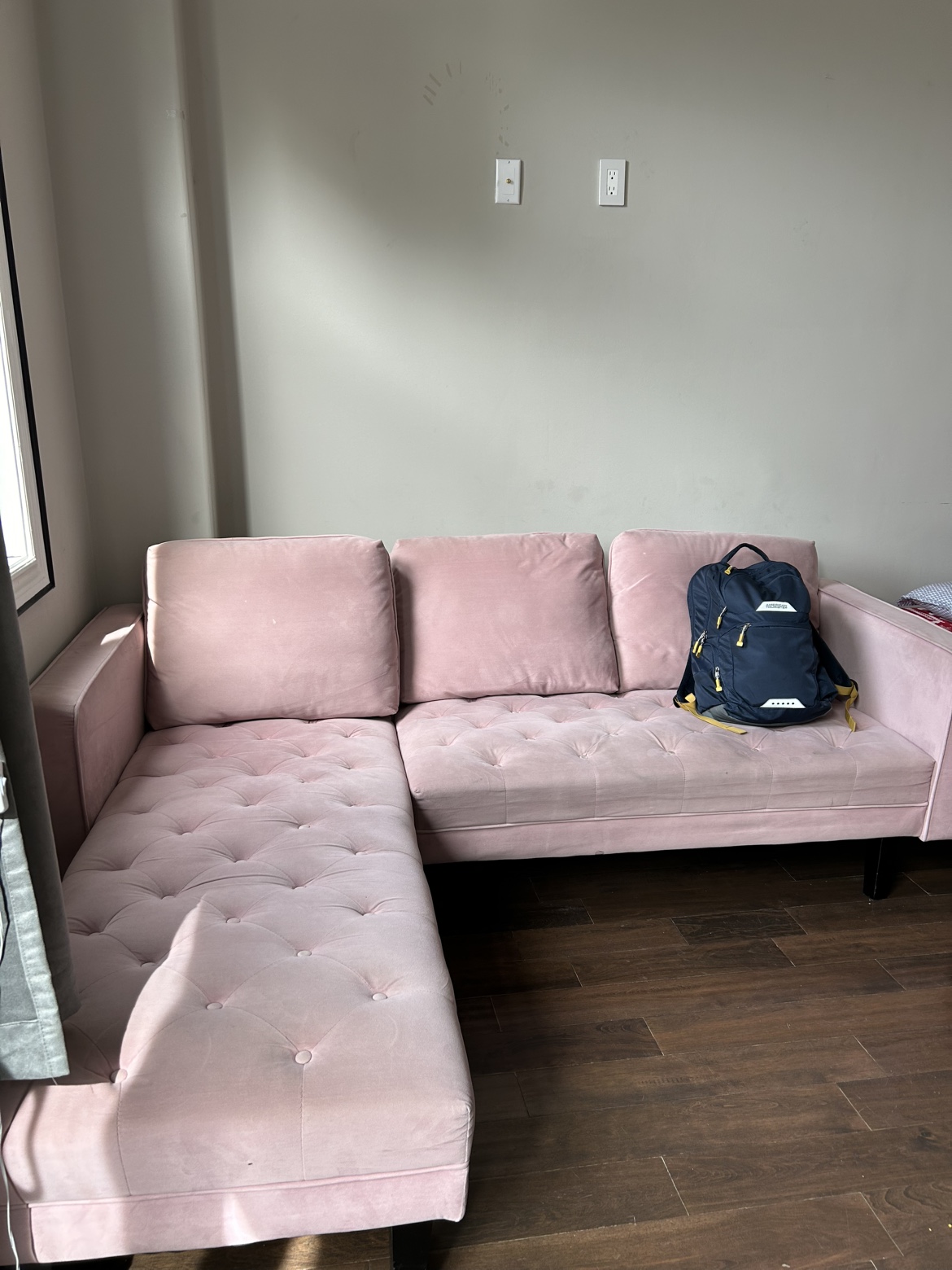 Pink Sectional Couch - photo 2
