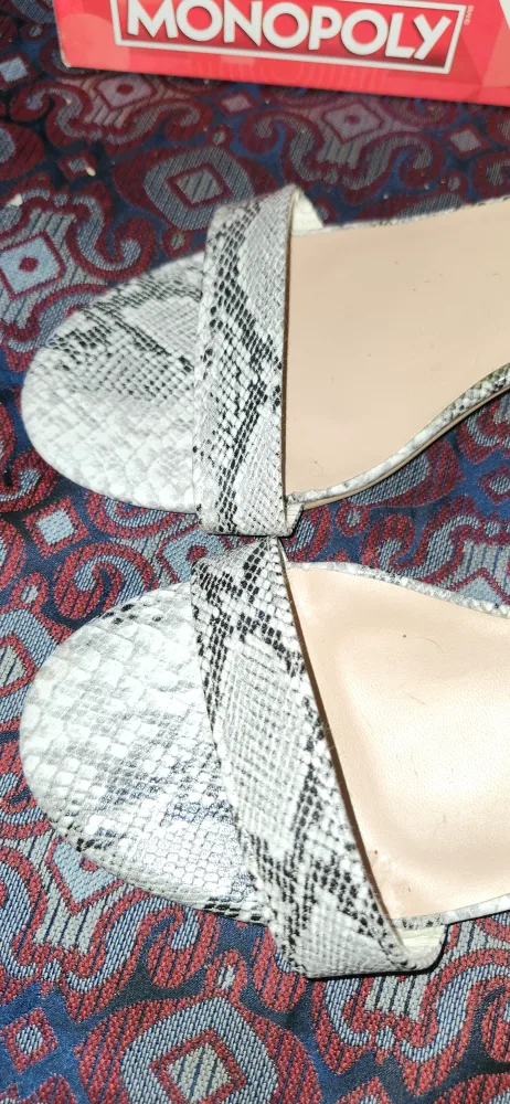 Ardene Snake Print Block Heel Sandals image indicator(8)