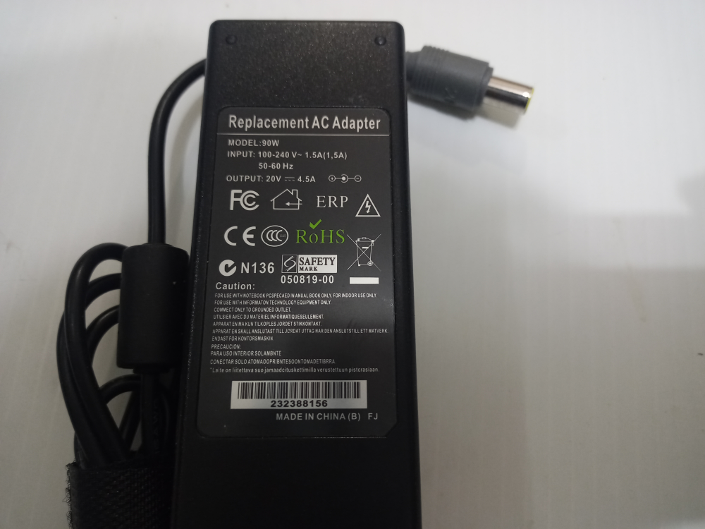 Laptop Charger 20V 4.5A Lenovo and other - photo 2