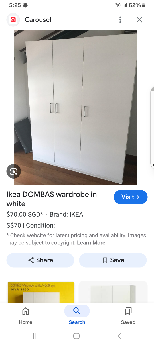Dombas IKEA wardrobe dissemblated, delivery available - photo 2