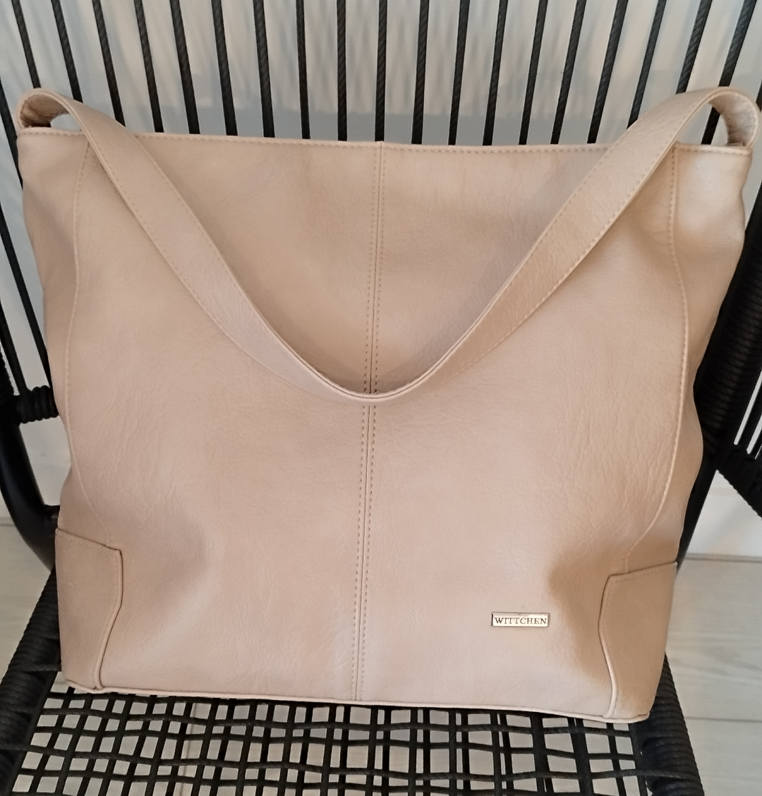 Faux Leather Shoulder Bag, Wittchen, Large