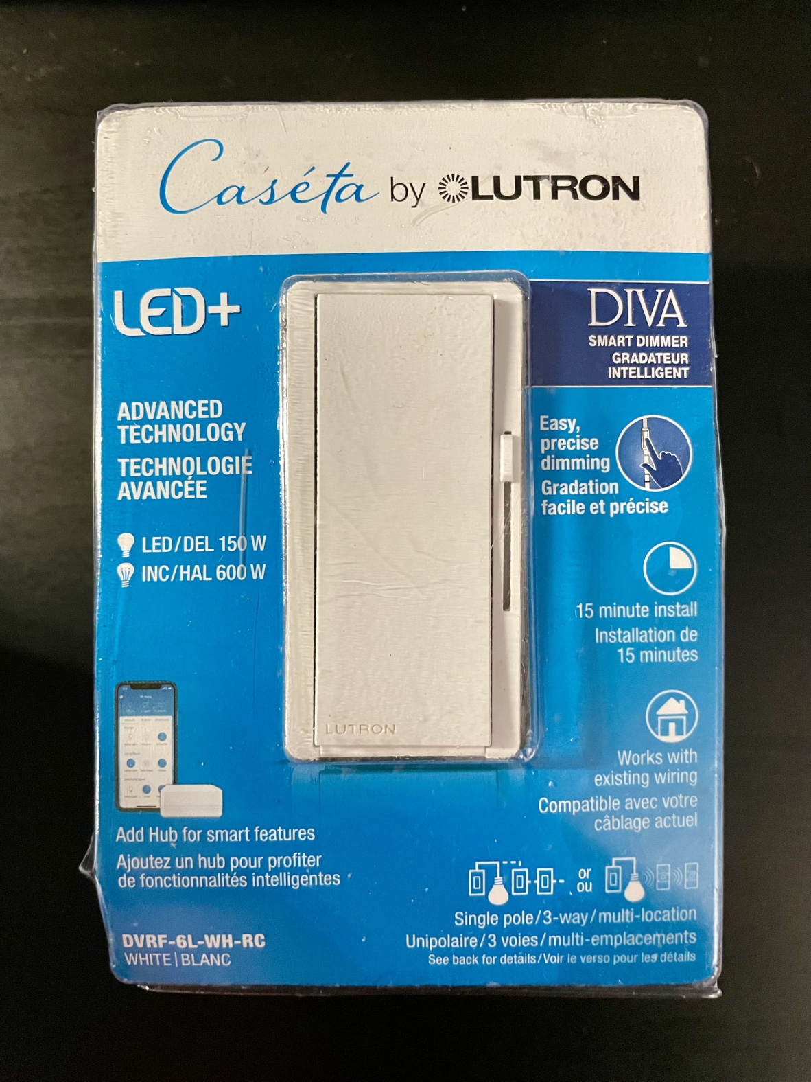 Lutron Diva Smart Dimmer Switch