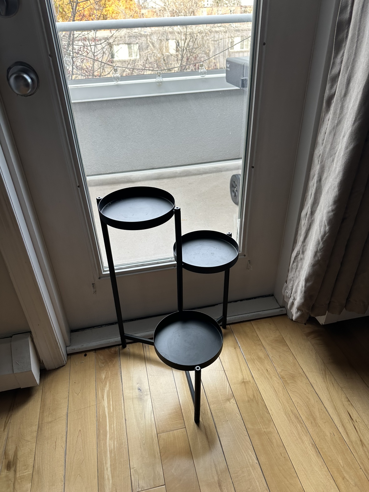 Black Metal Plant Stand - photo 3