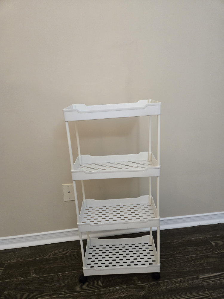 White Rolling Storage Cart