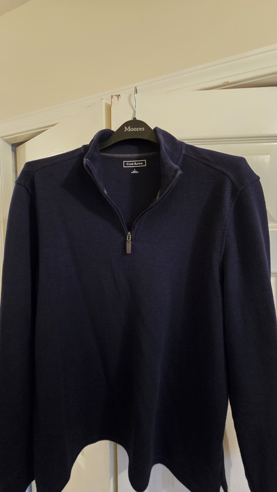 Club Room Navy Blue 1/4 Zip Sweater