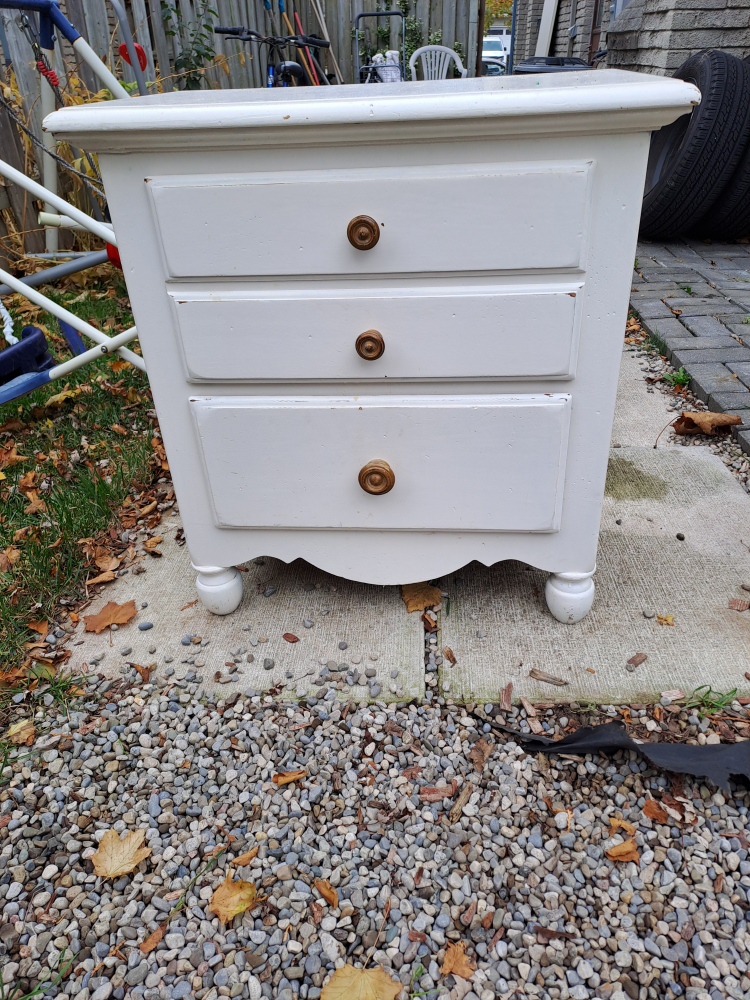 White Drawer Nightstand bedside table