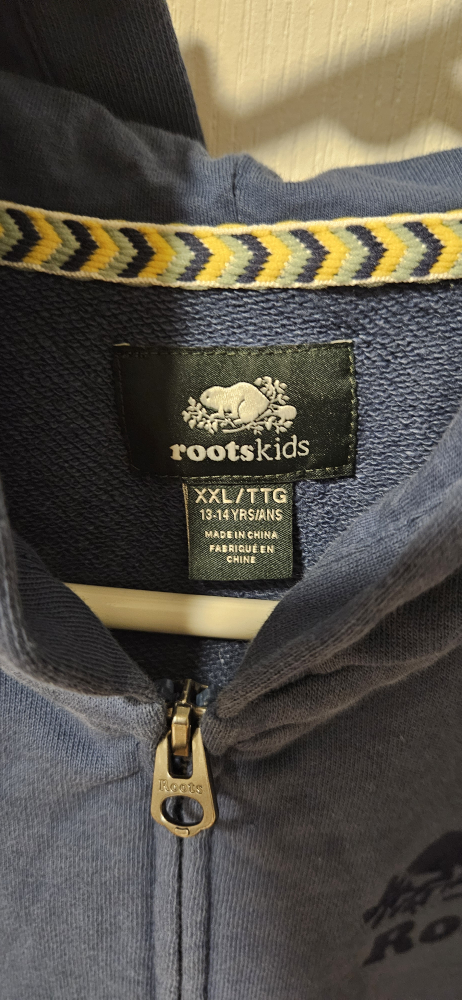 Roots Kids Blue Zip Up Hoodie - photo 2