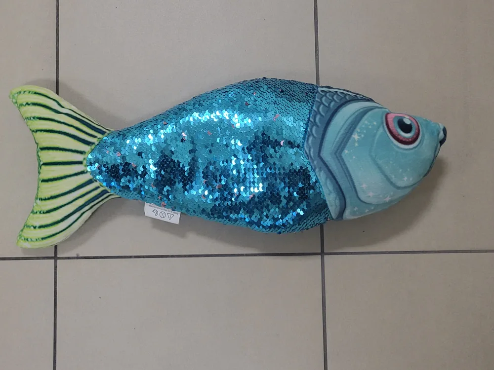 NANCO Fish Plush Toy with Sequins.Color Changing.New Gift Idea image indicator(2)