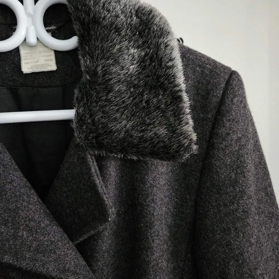 VINTAGE LE CHATEAU LONG WOOL COAT. #S image indicator(2)