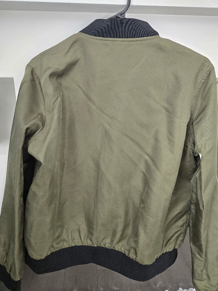 Forever 21 Green Bomber Jacket image indicator(2)