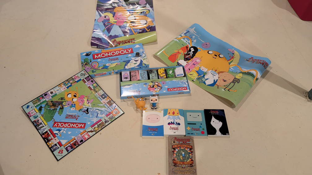 Adventure Time Monopoly Game and Collectibles