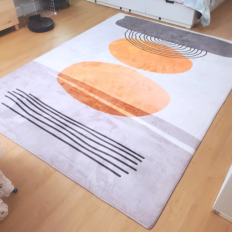 Abstract Sunset Area Rug for a Large Space - photo 2