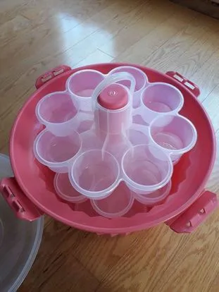 Pink Cupcake Carrier 3 Tier Cupcake Carrier by Celebrate It image indicator(3)