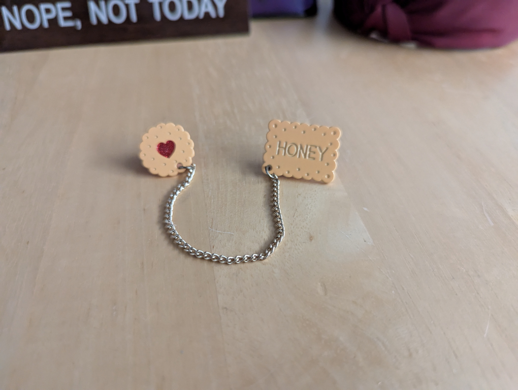 Cookie Biscuit Lapel Pins Set