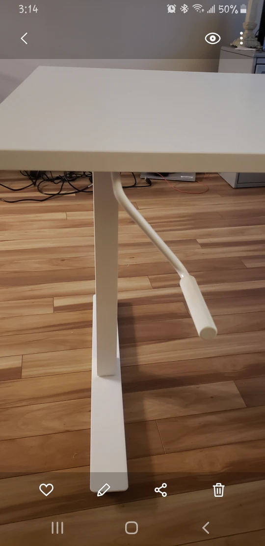 White Standing Desk - photo 5