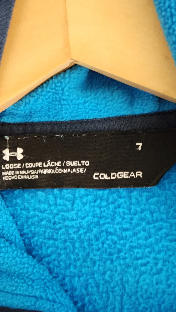 Under Armour Boys' Fleece Jacket, Size 7, Blue image indicator(4)