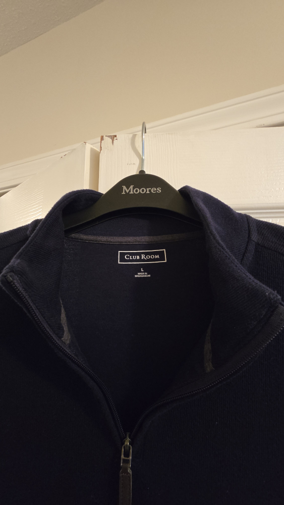 Club Room Navy Blue 1/4 Zip Sweater - photo 3