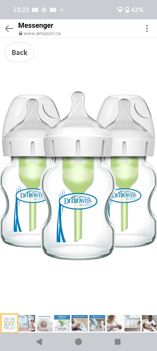 3 Dr Brown's Glass anti-colic Bottles 5 oz #ThriftyPicks - photo 3