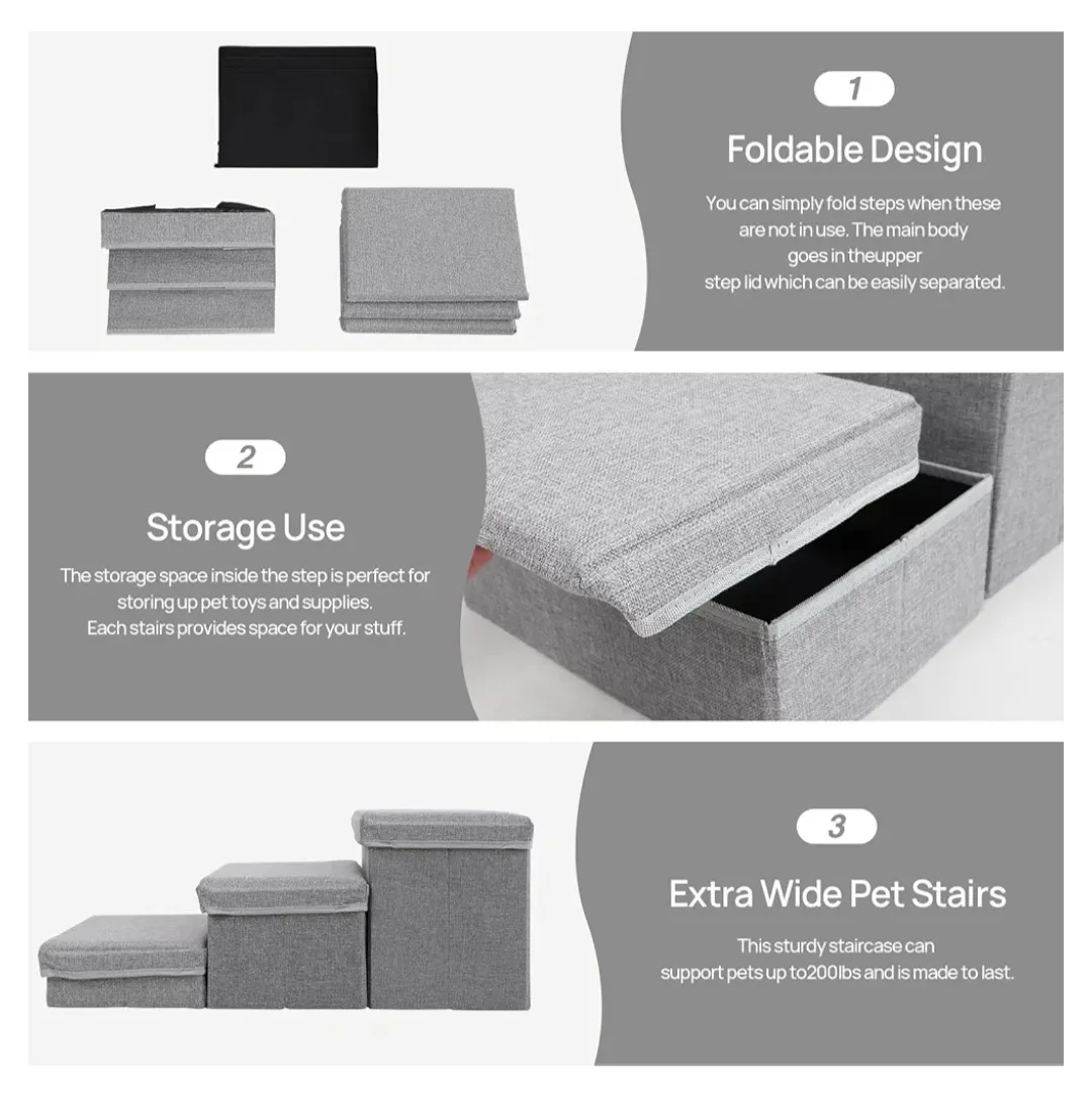 Pet Stairs 3 Steps image indicator(7)