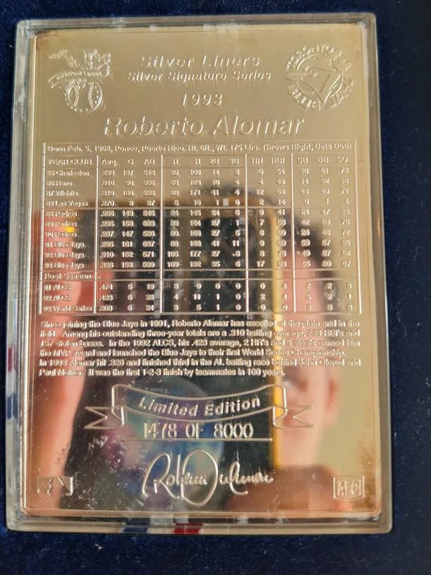 Roberto Alomar Silver Liners Silver Signature Series 5 oz image indicator(5)