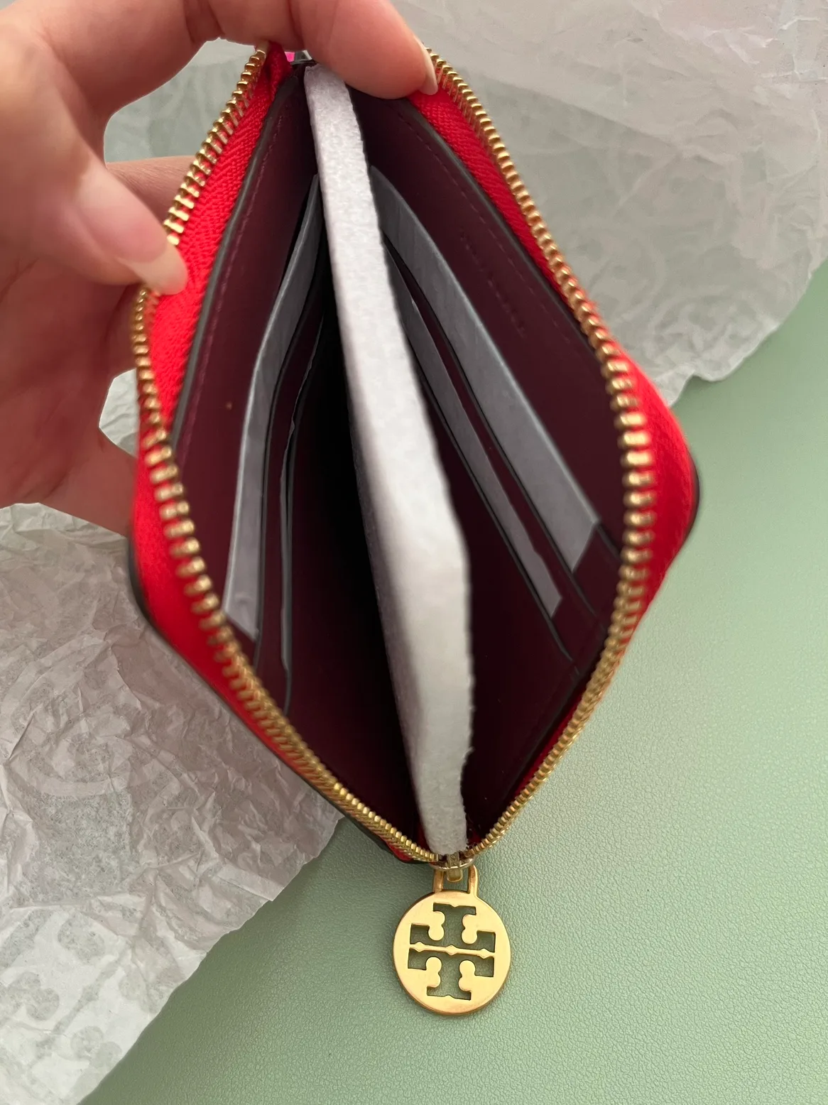 Tory Burch monogram wristlet cardholder (NEW) image indicator(3)