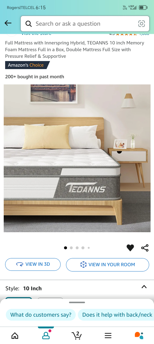 TEOANNS Full Size Mattress - photo 4