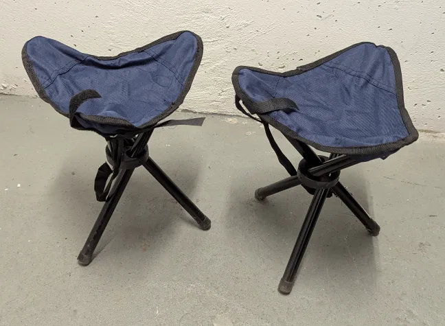 (2 Pack) Folding Camping Stools thumbnail