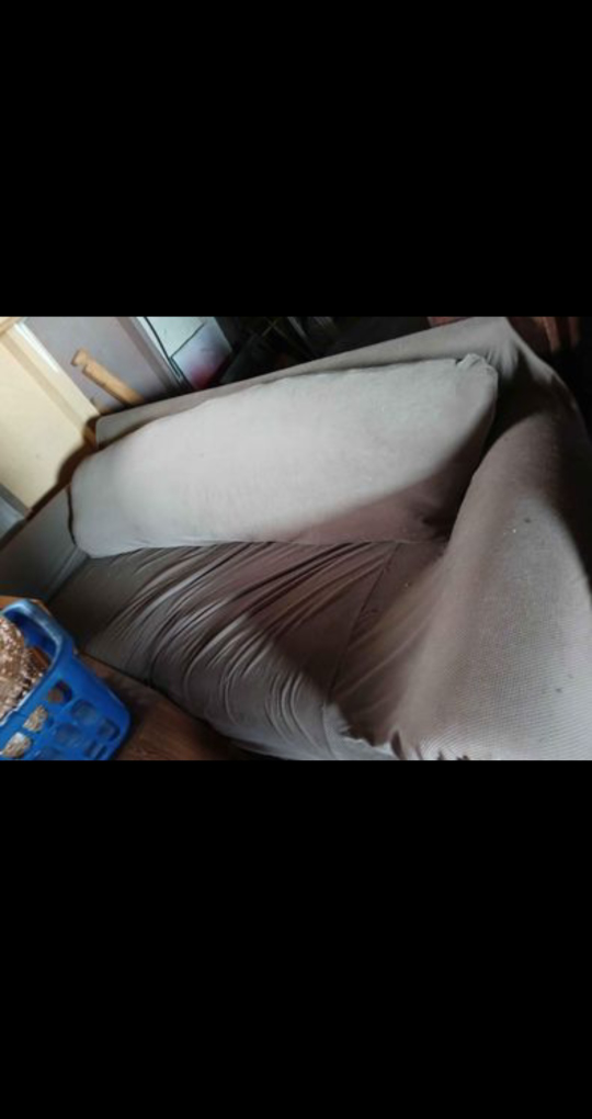 Couch with Fabric Cover #freecycle