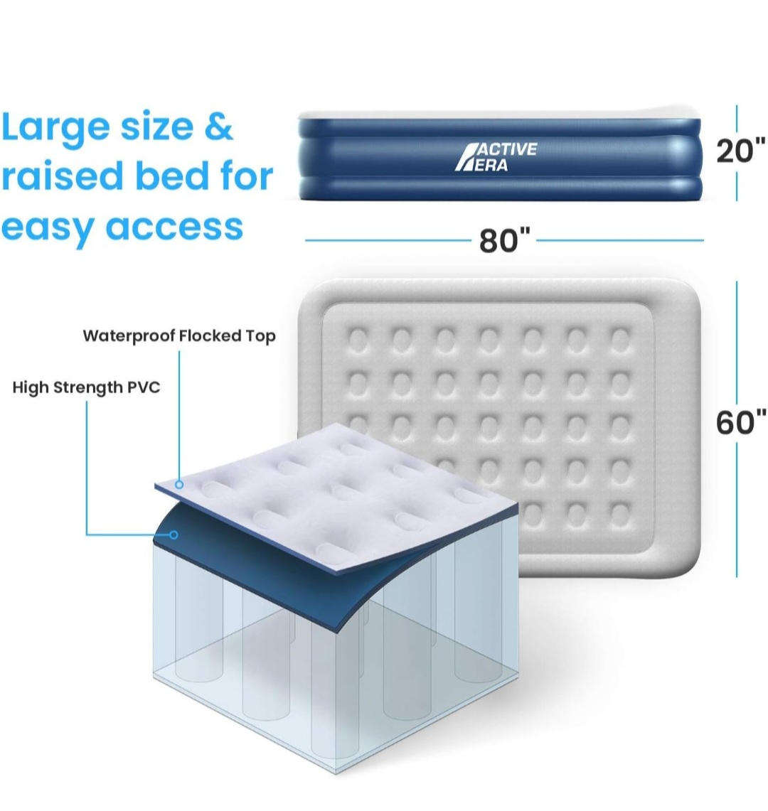 Active Era Air Mattress with Built-In Pump - photo 3