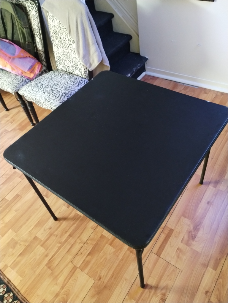 Black Folding Table