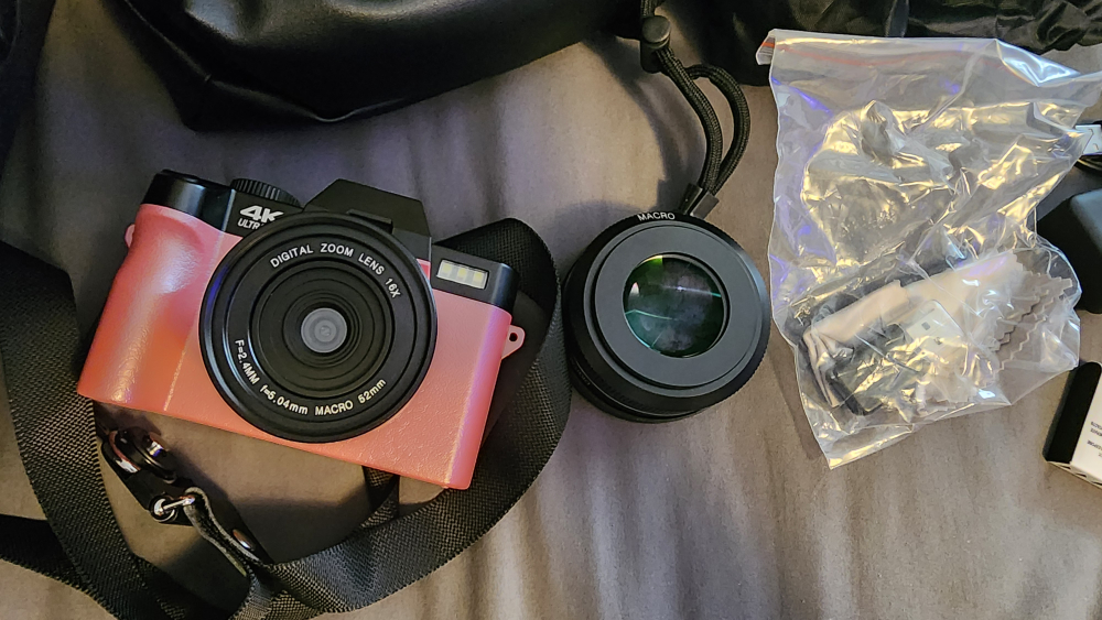 Pink Digital Camera with Accessories - photo 4