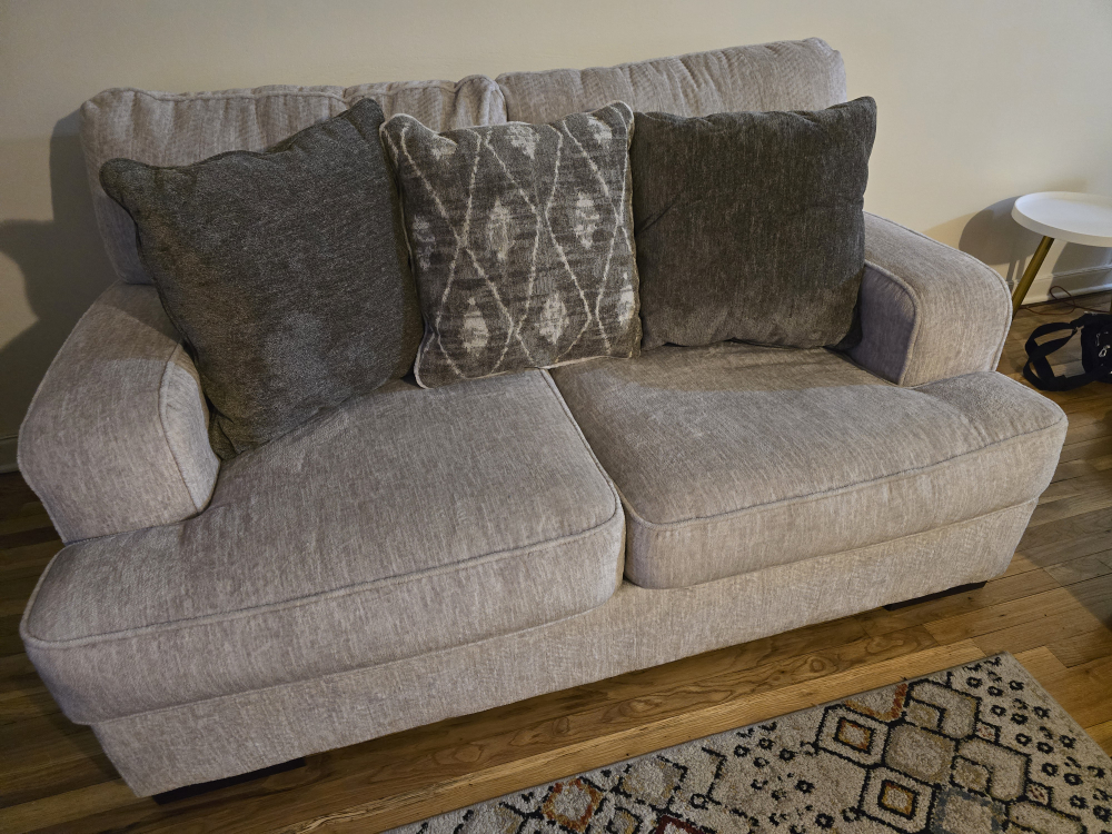 Loveseat - Beige Color - photo 2