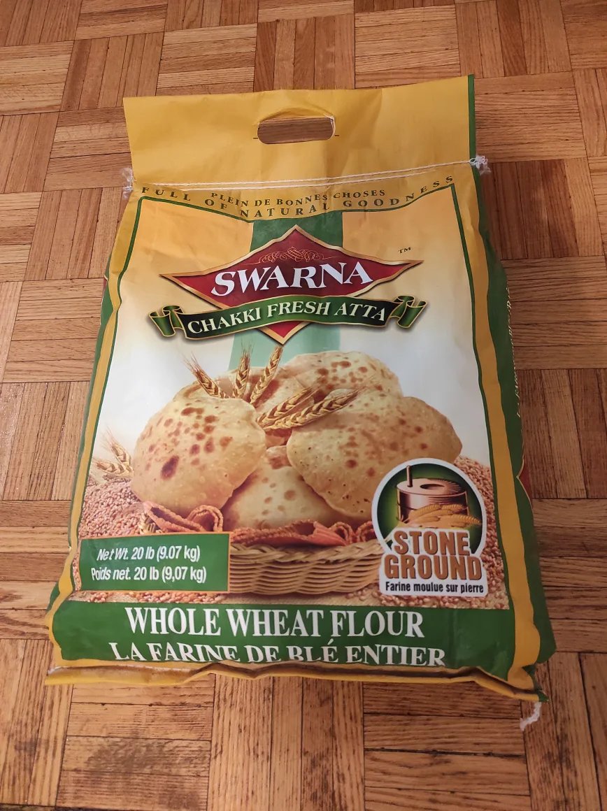 20 lb Bag of Swarna Whole Wheat Flour thumbnail