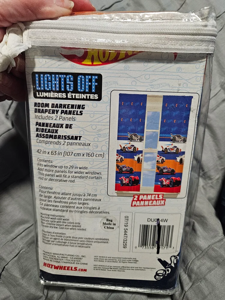 Hot Wheels Room Darkening Drapery Panels image indicator(2)