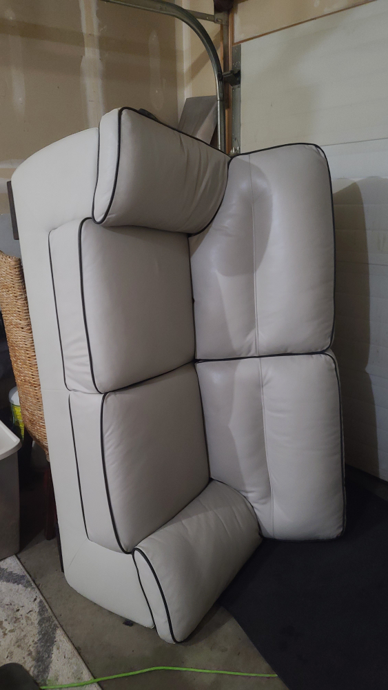 White Leather Sofa