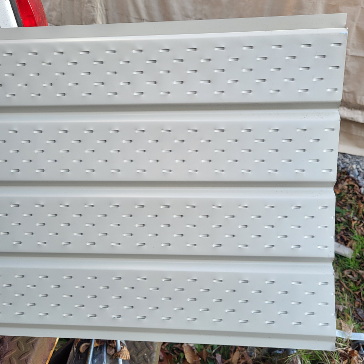 Aluminum 4 Panel Vented Beige Soffit 12 ft