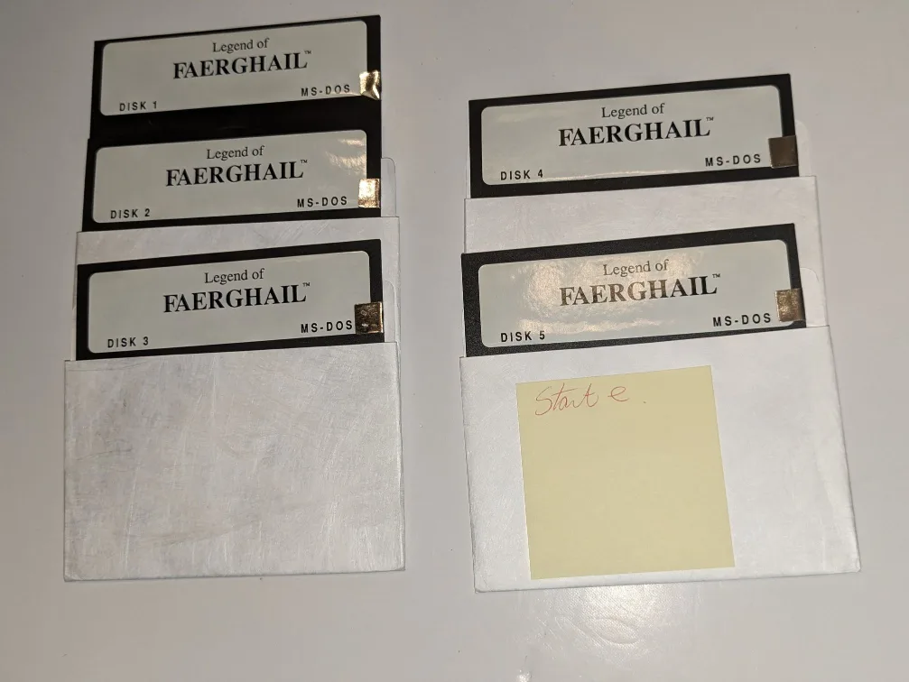 Legend of Faerghall (MS-DOS) 5-Disc Set - Vintage image indicator(5)