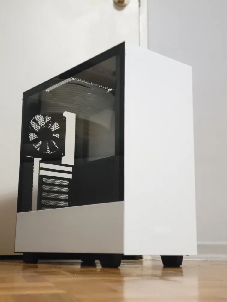 Nzxt H510 White Gaming Pc Case GOOD CONDITON CLEANED thumbnail