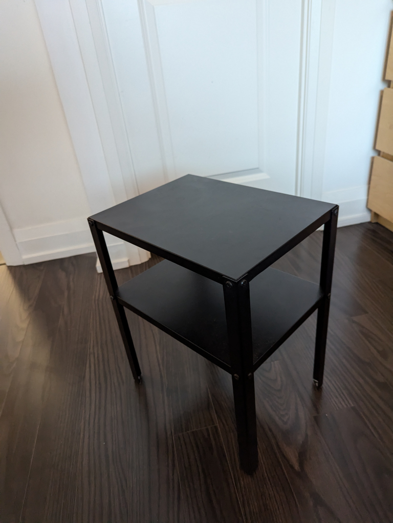 Black Metal Side Table