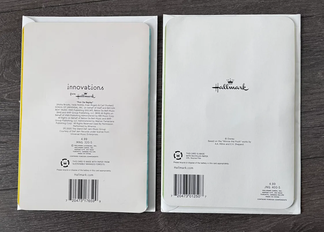 2 Hallmark greeting cards image indicator(4)