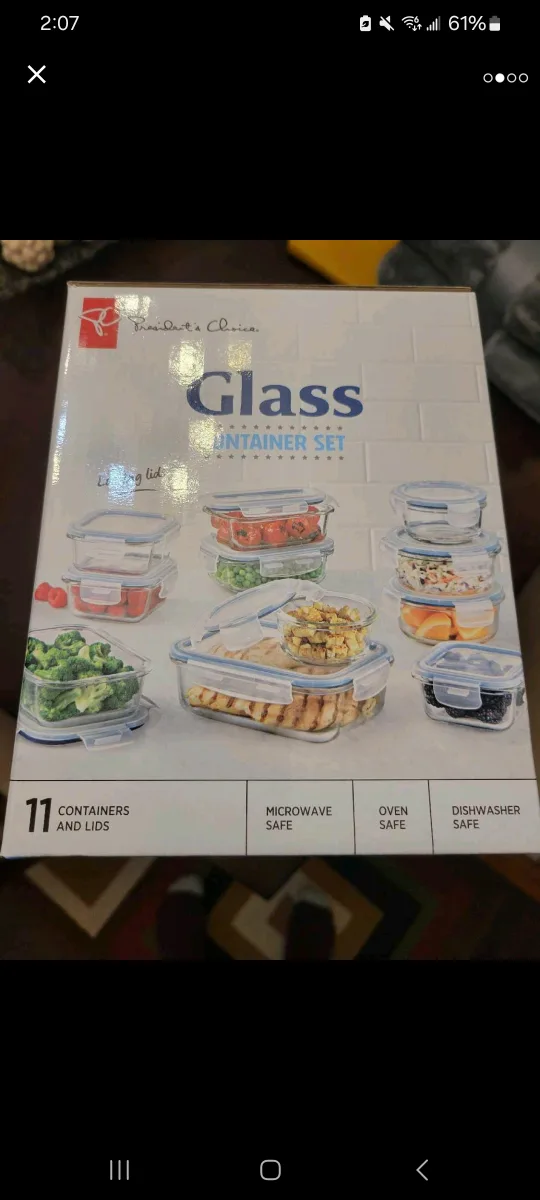 11 Piece Glass Food Storage Container Set image indicator(2)