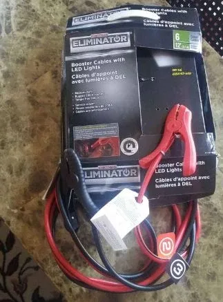 Eliminator Booster Cables with LED Lights image indicator(2)