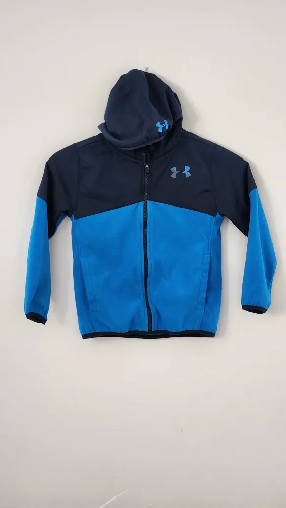 Under Armour Boys' Fleece Jacket, Size 7, Blue image indicator(2)