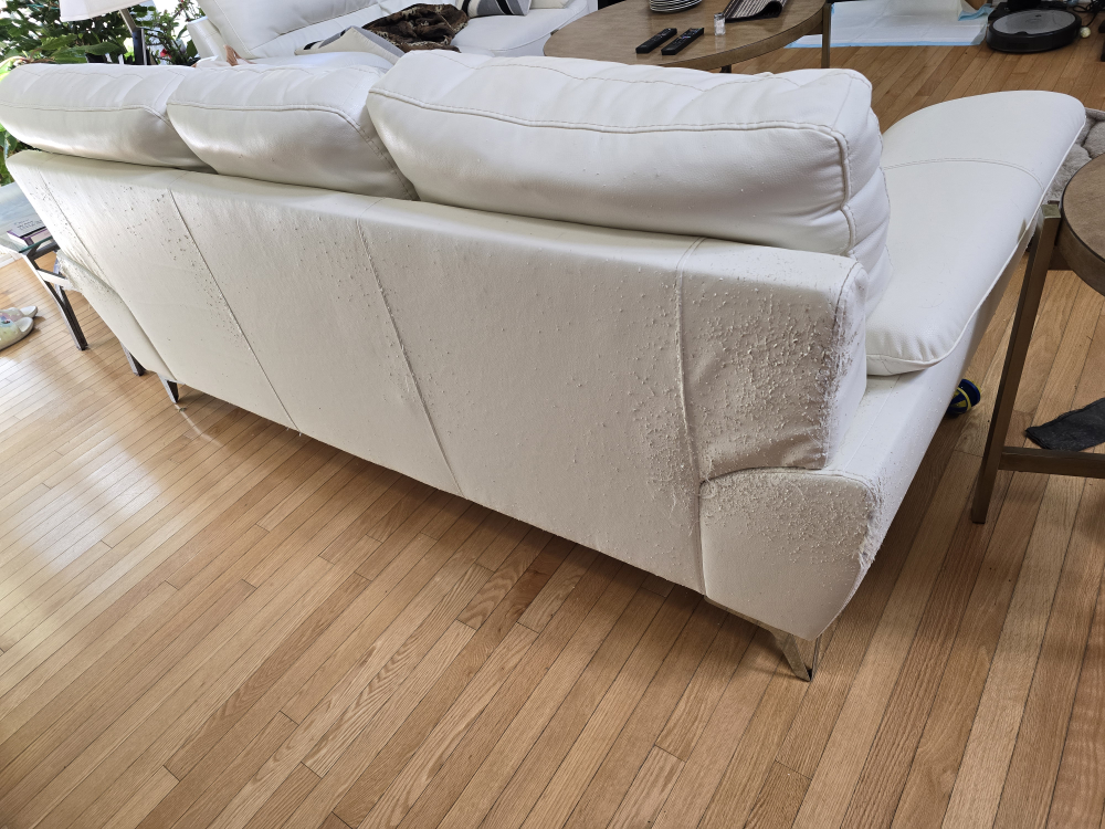 White Leather Sofa