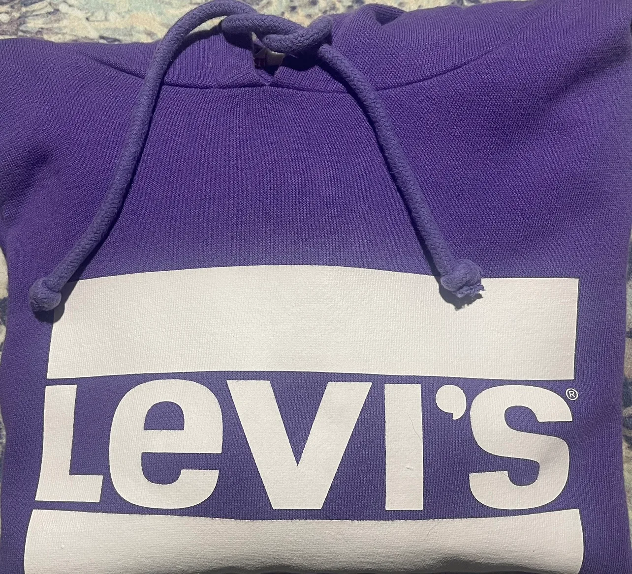 Levi's Purple Cropped Hoodie image indicator(3)