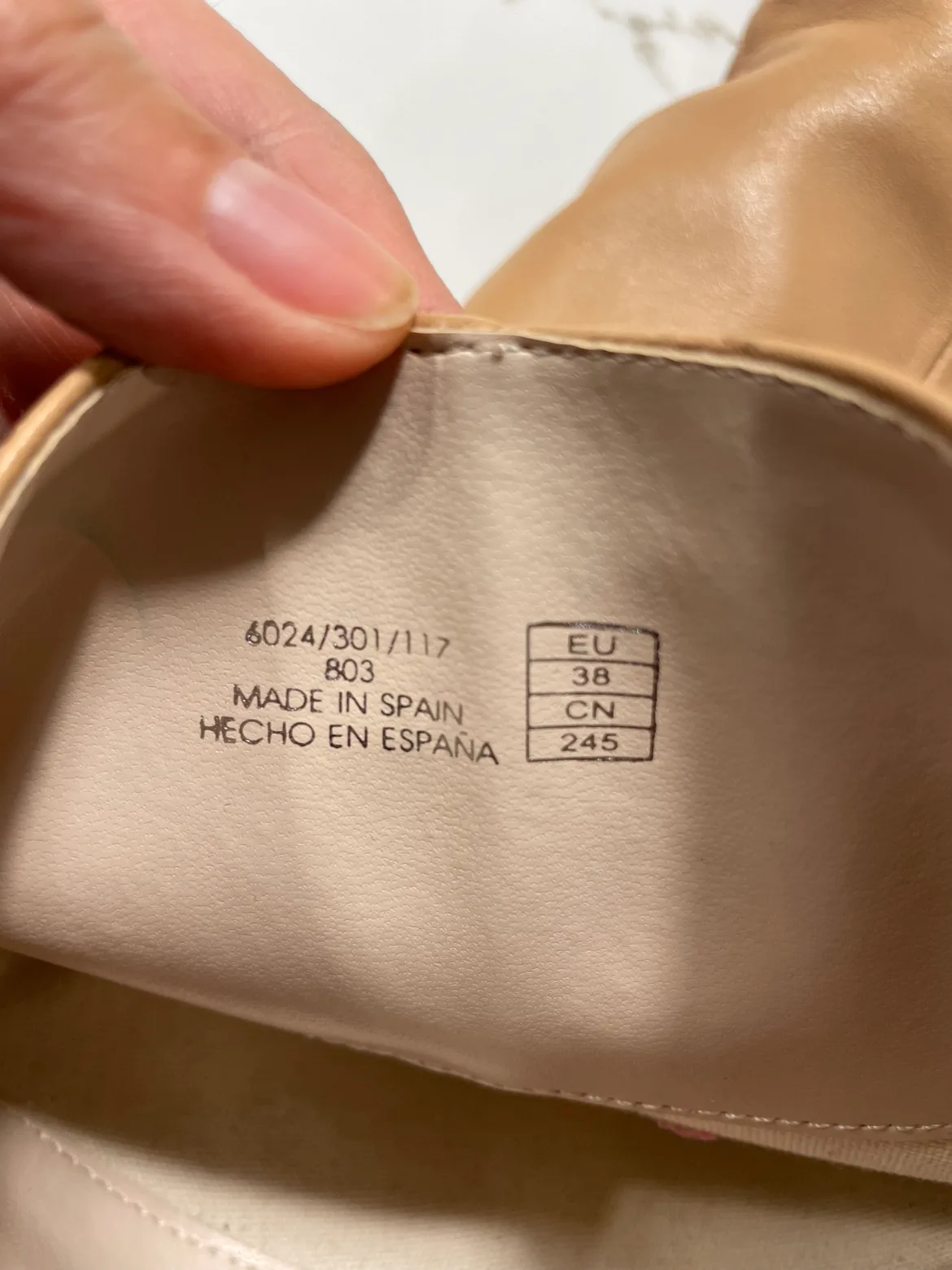 Zara tan leather boots image indicator(4)