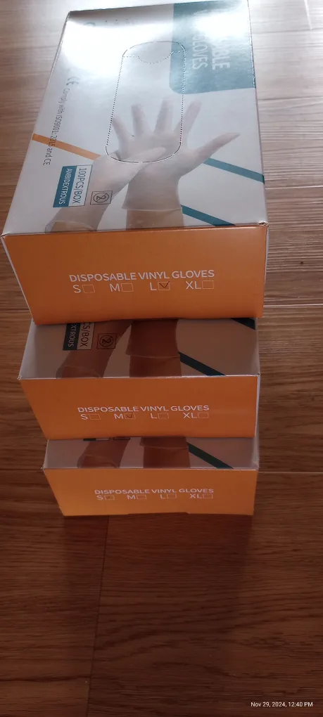 Disposable Vinyl Gloves image indicator(2)