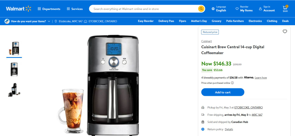 Cuisinart Brew Central 14-Cup Digital Coffeemaker