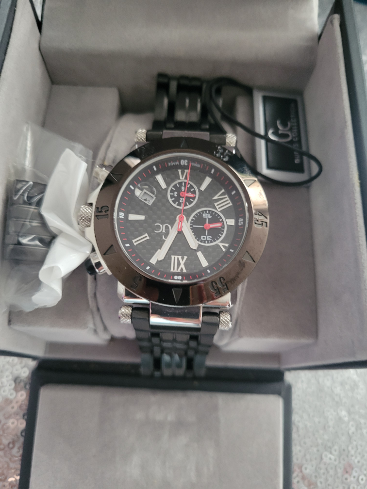 Guess Collection Mens Black Chronograph Watch - photo 4