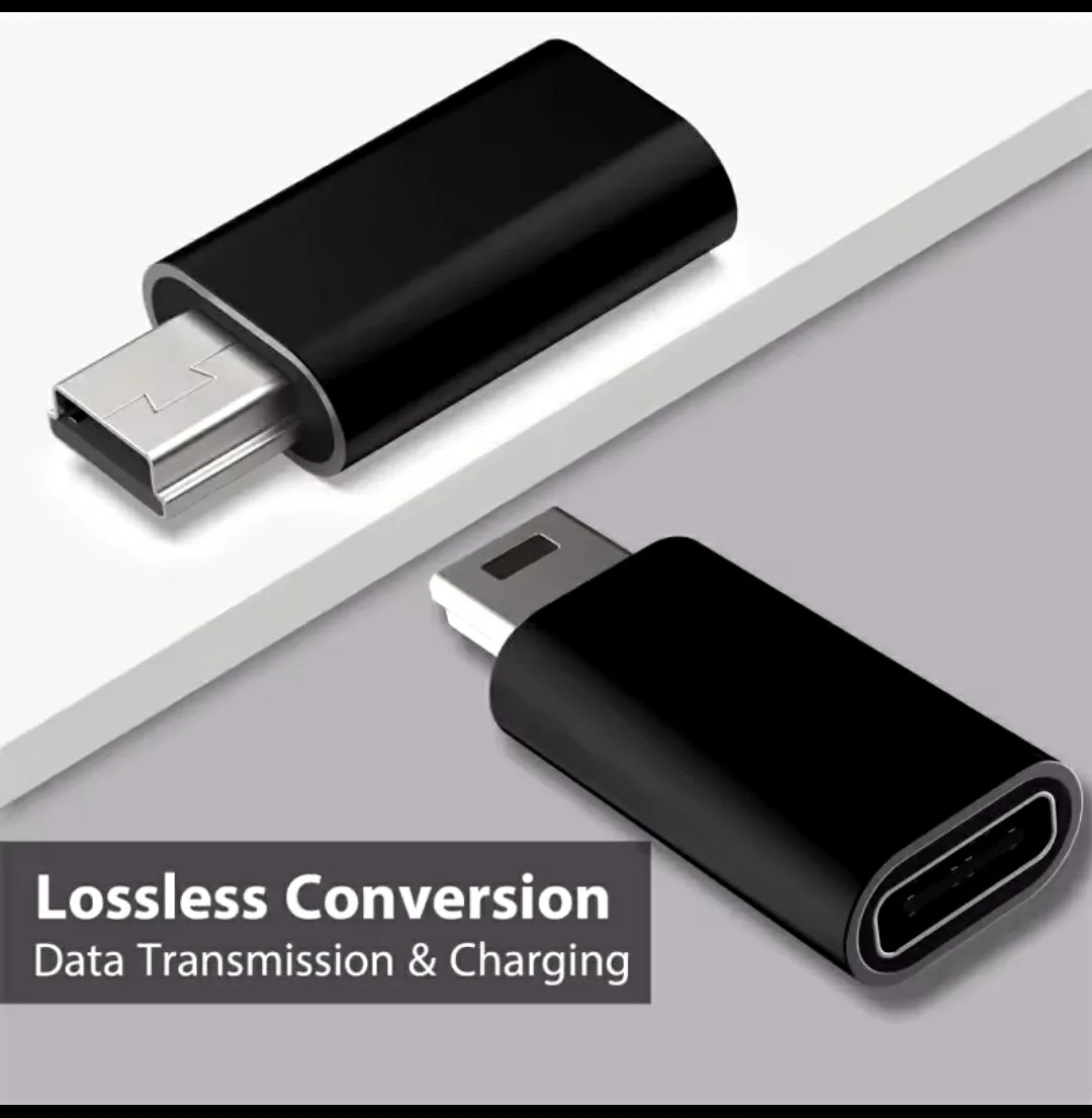 Mini USB Adapter B Male to USB Type-C Adapter Female #freecycle image indicator(6)